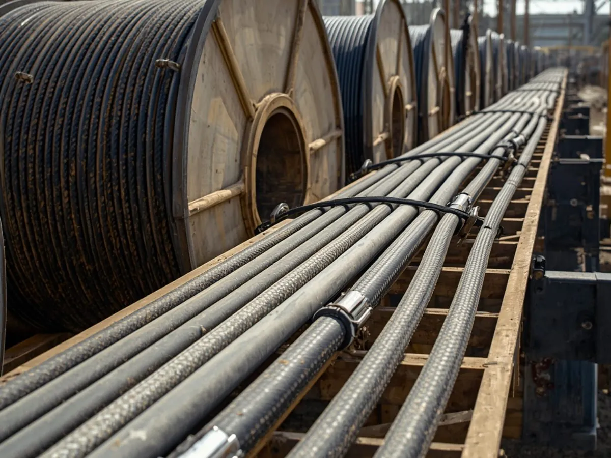 Elektrik pano, trafo ve enerji kabloları