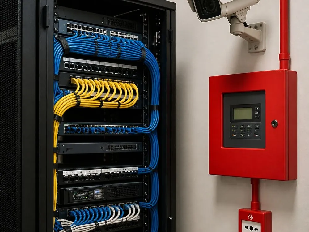 Zayıf akım: data kabini, CCTV ve yangın alarm